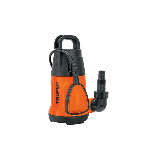 Bomba Sumergible Plástica Para Agua Limpia 1 HP, Truper, Mod. 12602