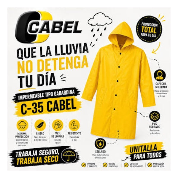 Impermeable tipo gabardina C-35 Cabel