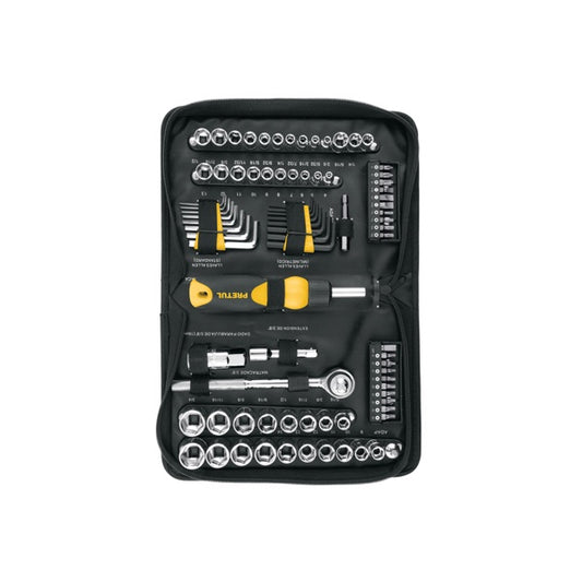 Juego De 83 Herramientas 1/4" Y 3/8" Para Mecánico, Pretul, Mod. 22984
