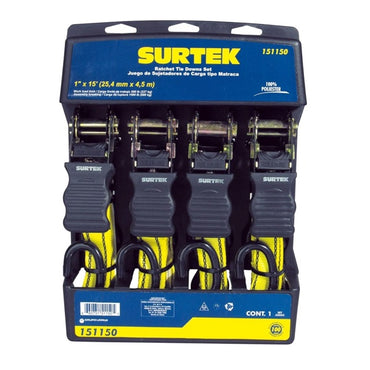 Juego de Sujetadores Tipo Matraca 4Pz 151150 Surtek