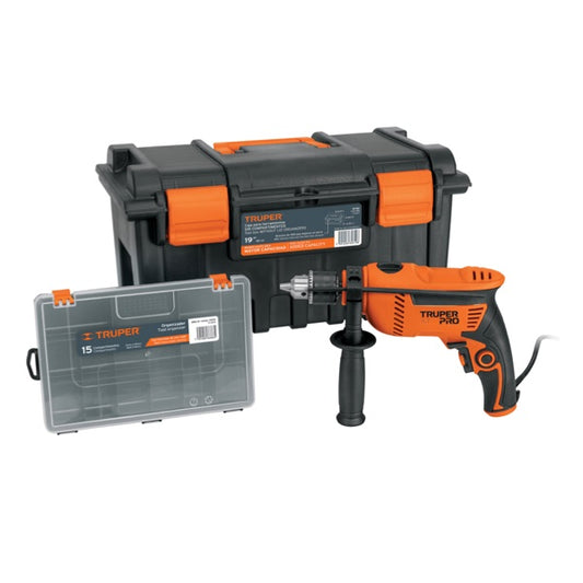 Rotomartillo Truper 1/2" 650 W con Caja Para Herramienta, Mod. 10884