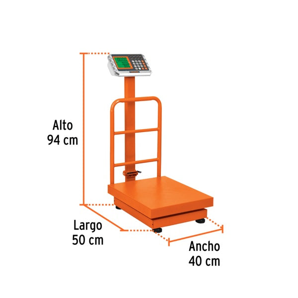 Báscula Capacidad 200 Kg Plegable De Plataforma, Truper, Mod. 15732