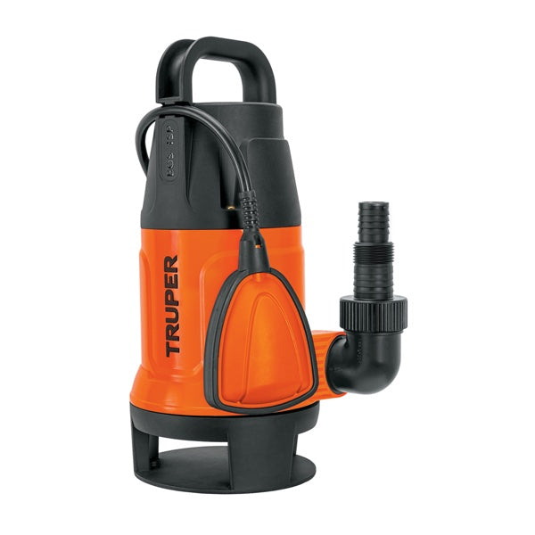 Bomba Sumergible Plástica Para Agua Sucia 1 HP, Truper, Mod. 12603