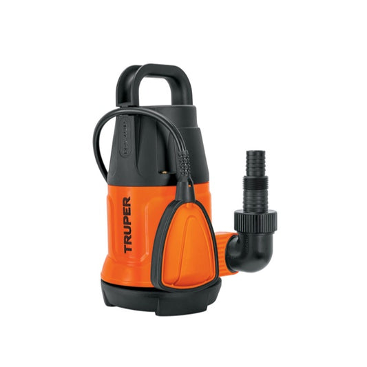Bomba Sumergible Plastica Para Agua Limpia 1/2 HP, Truper, Mod. 12601