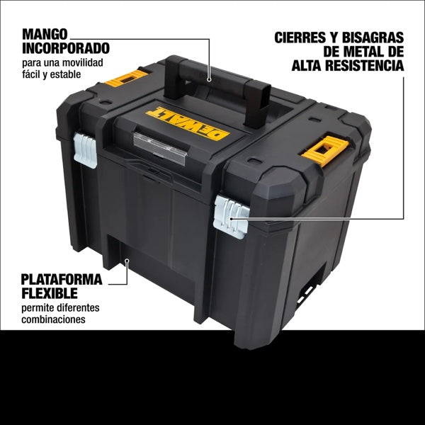 Caja Herramienta 17 Profunda T-Stak Vi Dwst17806, Dewalt, Mod. 80104