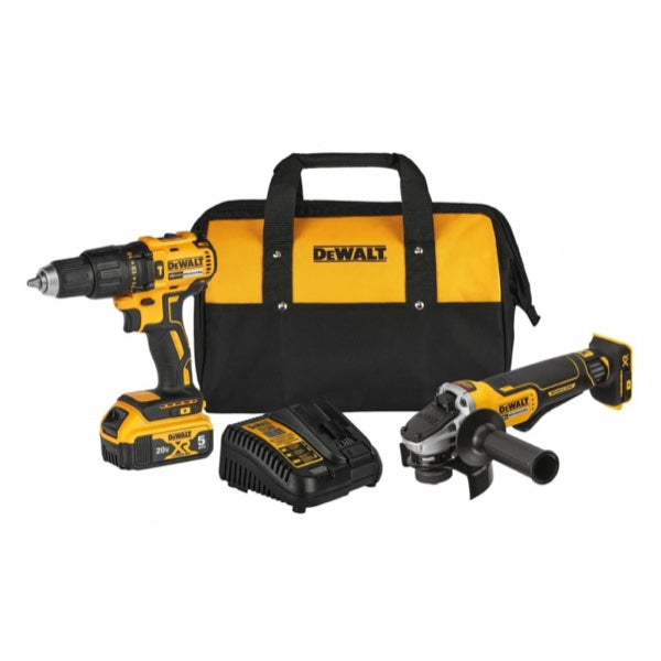 Combo Taladro Atornillador DCD7781 y Esmeriladora Angular DCG413 20V MAX DCK248P1 DeWalt