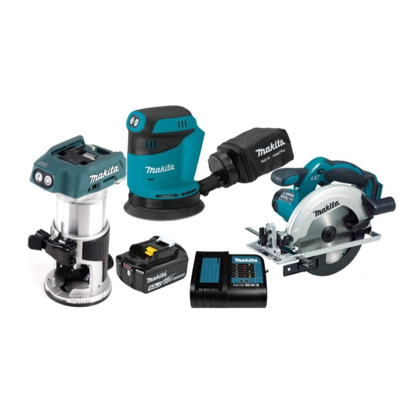 Combo completo de Carpintería 18V LXT DLX3165ST Makita