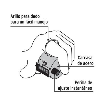 Contador Manual 10 Mil, Pretul, Mod. 24990
