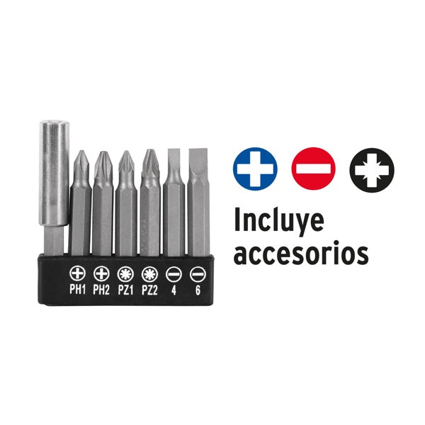 Desarmador Inalámbrico Truper 3.6 V Profesional, Mod. 17033