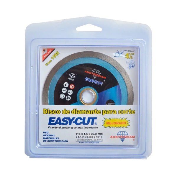 Disco de Diamante Easy-Cut 4-1/2" 1502 Austromex