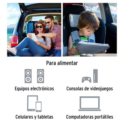 Inversor De Corriente 400 W, Truper, Mod. 10449