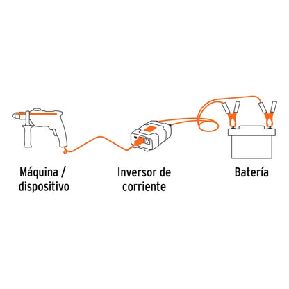 Inversor De Corriente 400 W, Truper, Mod. 10449