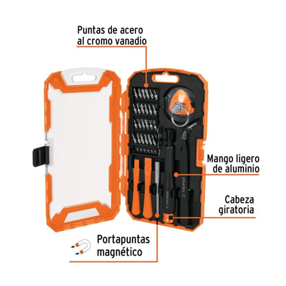 Juego De 32 Piezas Para Reparación De Electrónica, Truper, Mod. 17762