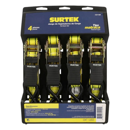 Juego de Sujetadores Tipo Matraca 4Pz 151150 Surtek