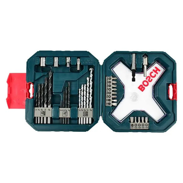 Kit Set Brocas Puntas Set X-Line 34 Pz Madera Metal Concreto 2610038613, Bosch, Mod. 88100