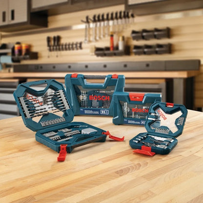 Kit Set Brocas Puntas Set X-Line 34 Pz Madera Metal Concreto 2610038613, Bosch, Mod. 88100