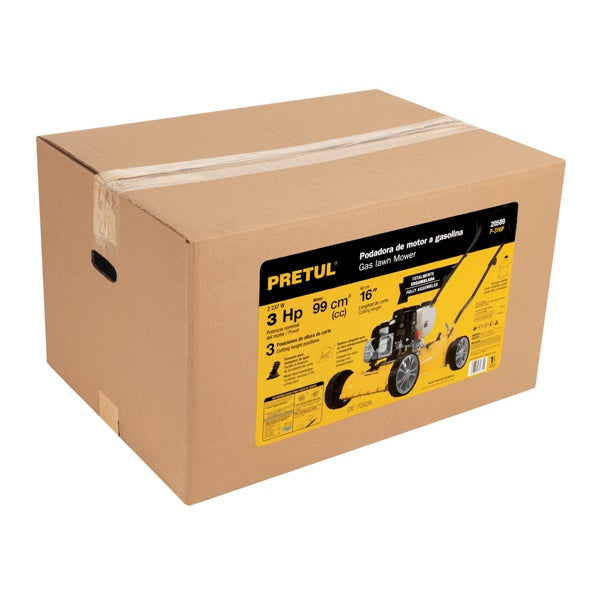 Podadora Motor Gasolina 3 HP 16", Pretul, Mod. 20589
