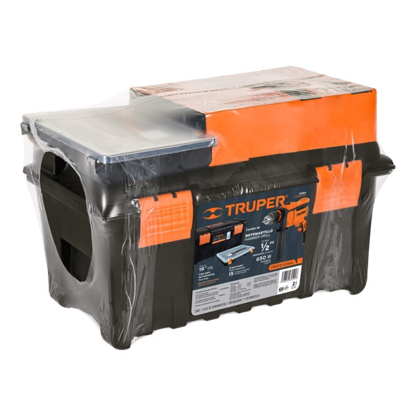 Rotomartillo Truper 1/2" 650 W con Caja Para Herramienta, Mod. 10884